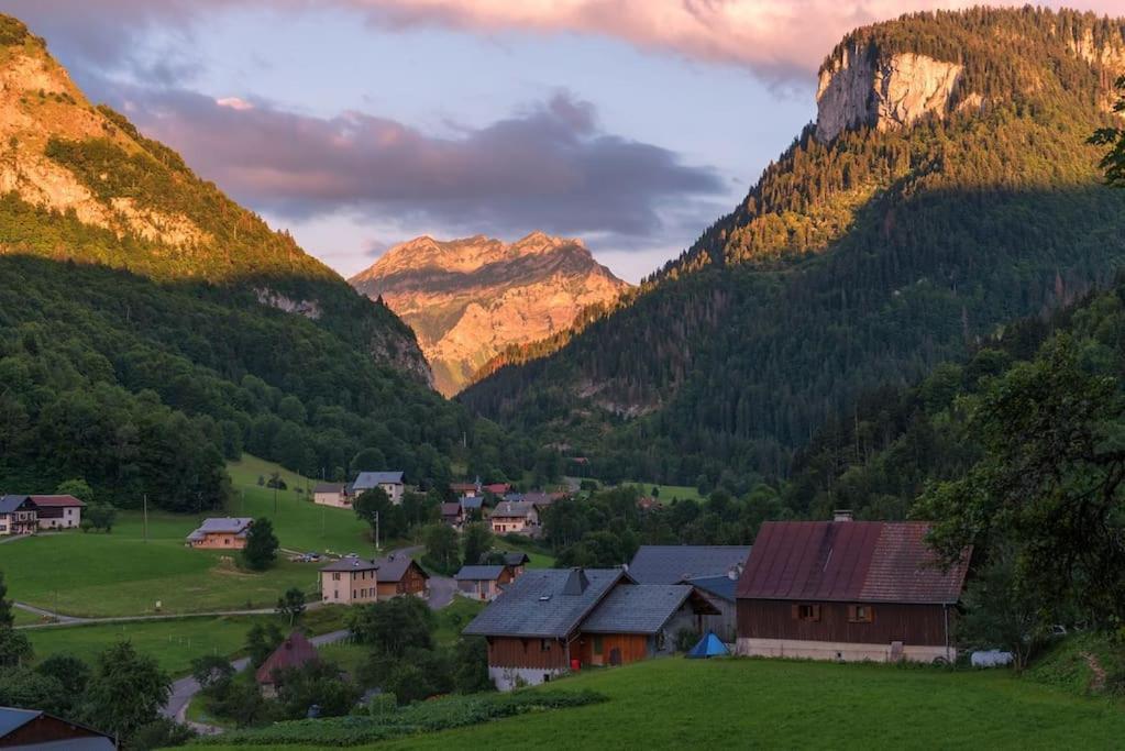 Le Bel Appartement De Montagne Bellevaux Bagian luar foto