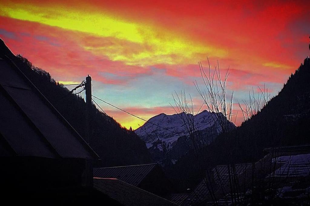 Le Bel Appartement De Montagne Bellevaux Bagian luar foto